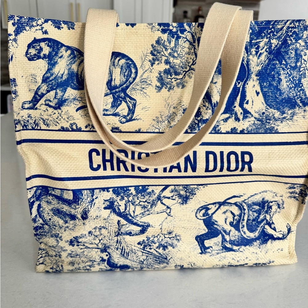 Canvas Christian Dior shopper bag. Never used  from Portofino, Italy.